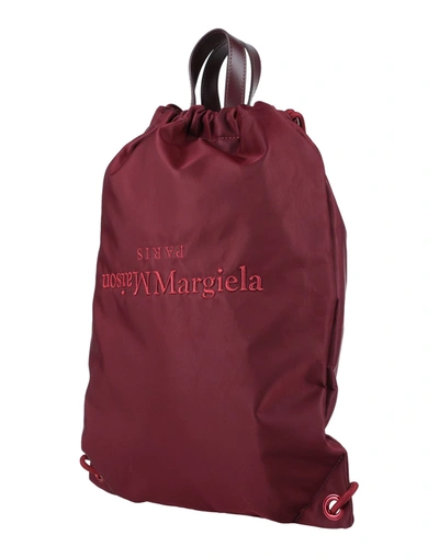 Maison Margiela Backpacks In Maroon