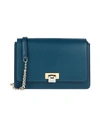 Visone Handbags In Slate Blue