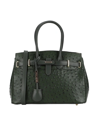 Tuscany Leather Handbags In Green