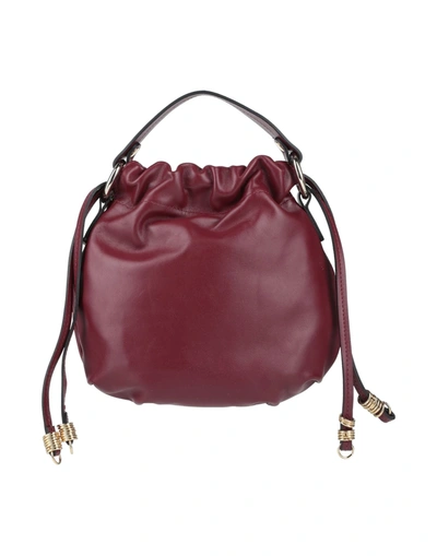 Ab Asia Bellucci Handbags In Maroon