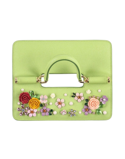Dolce & Gabbana Woman Bag Accessories & Charms Light Green Size - Calfskin