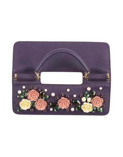 Dolce & Gabbana Woman Bag Accessories & Charms Purple Size - Calfskin