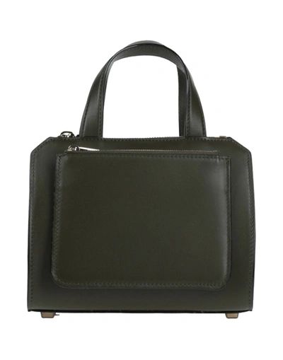Valextra Handbags In Military Green