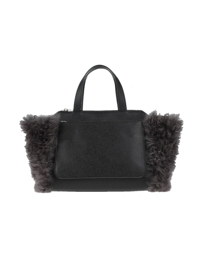 Valextra Handbags In Black