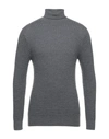 Gran Sasso Turtlenecks In Lead