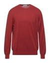 Filippo De Laurentiis Sweaters In Brick Red