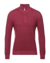 Gran Sasso Turtlenecks In Garnet