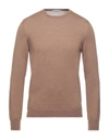 GRAN SASSO GRAN SASSO MAN SWEATER CAMEL SIZE 46 VIRGIN WOOL,39797171CW 3