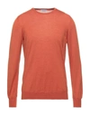 Gran Sasso Sweaters In Orange