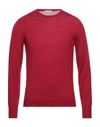 Gran Sasso Round Neck Sweater In Red  In Red