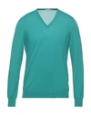 Gran Sasso Sweaters In Emerald Green