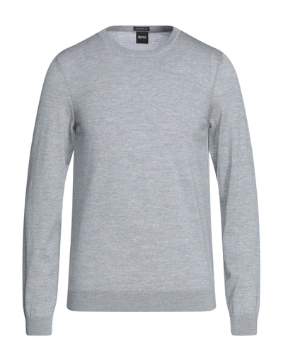 Hugo Boss Sweaters In Light Grey