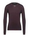 Alpha Studio Sweaters In Deep Purple