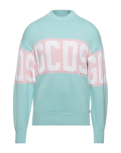 Gcds Sweaters In Turquoise