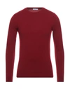 Simon Gray. Sweaters In Maroon