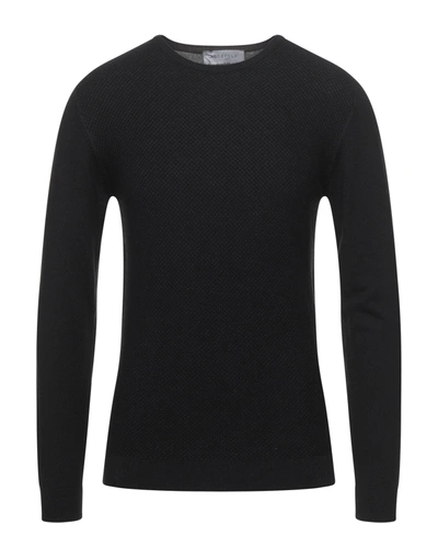 Ago E Filo Sweaters In Black