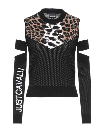 Just Cavalli Sweaters In Black