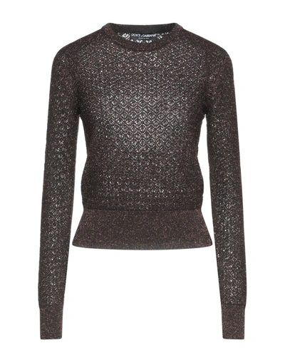 Dolce & Gabbana Sweaters In Dark Brown