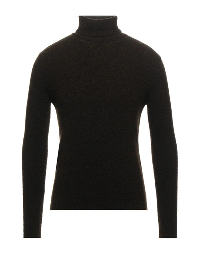 Grey Daniele Alessandrini Turtlenecks In Brown