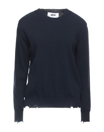 Mauro Grifoni Sweaters In Dark Blue