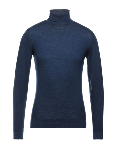 Wool & Co Turtlenecks In Dark Blue