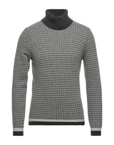 Brooksfield Turtlenecks In Steel Grey