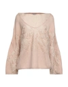 Ermanno Scervino Sweaters In Light Brown