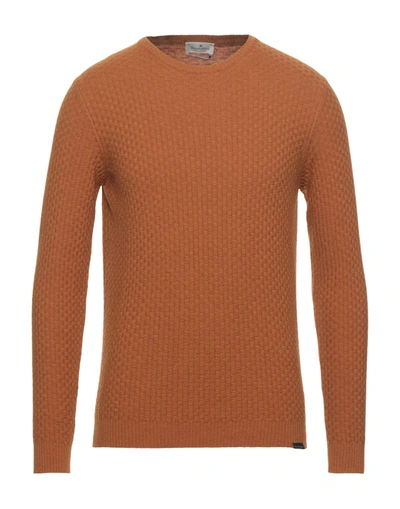 Brooksfield Sweaters In Tan