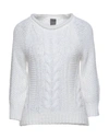 LORENA ANTONIAZZI LORENA ANTONIAZZI WOMAN SWEATER IVORY SIZE 8 COTTON, POLYAMIDE, POLYESTER,14163871RX 4