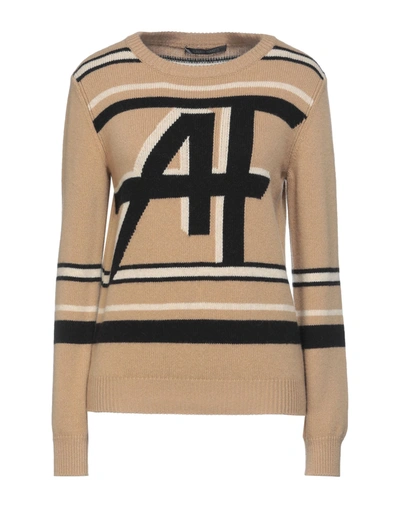 Alberta Ferretti Sweaters In Beige