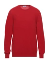 Gran Sasso Round Neck Sweater In Red  In Red