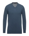 Alpha Studio Sweaters In Slate Blue