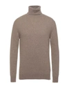 Dondup Roll-neck Jumper In Light Brown