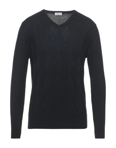 Andrea Fenzi Sweaters In Dark Blue