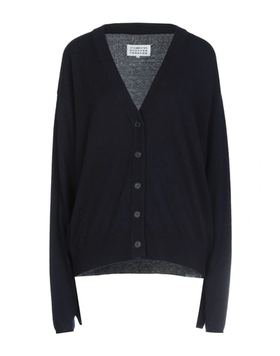 Maison Margiela Cardigans In Dark Blue