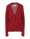 Maison Margiela Cardigans In Brick Red