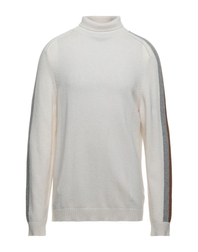 Grey Daniele Alessandrini Turtlenecks In Ivory
