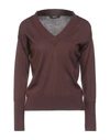Alpha Studio Sweaters In Cocoa