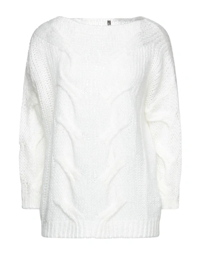 Manila Grace Sweaters In White