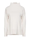 Alpha Studio Turtlenecks In White