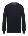Zanone Sweaters In Dark Blue
