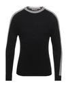 Grey Daniele Alessandrini Sweaters In Black