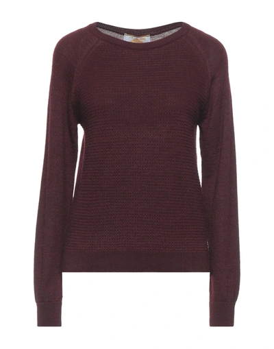 Le Mont St Michel Sweaters In Maroon