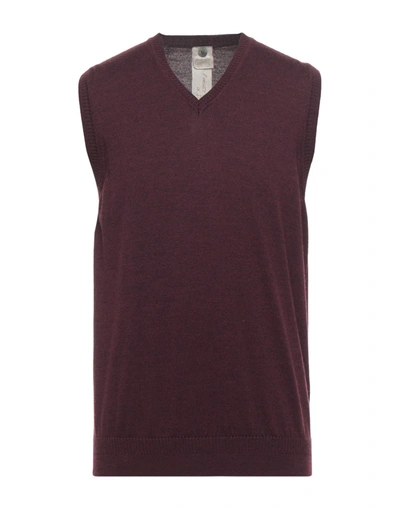 H953 Sweaters In Maroon