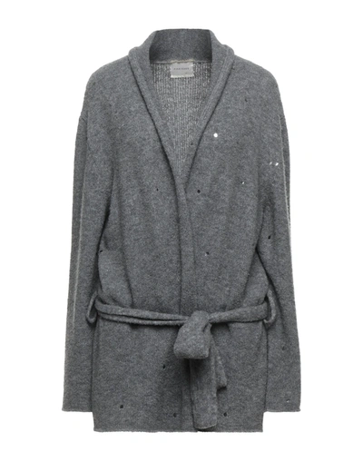 Fine Edge Cardigans In Grey