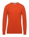 Gran Sasso Sweaters In Orange