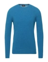 DRUMOHR DRUMOHR MAN SWEATER AZURE SIZE 44 LAMBSWOOL,14064219DG 4