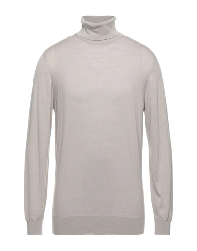 Alpha Studio Turtlenecks In Light Grey