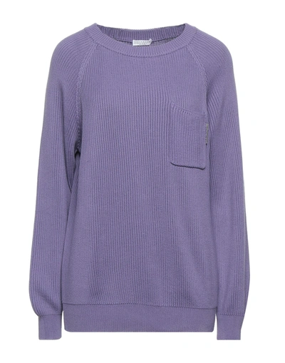 Brunello Cucinelli Sweaters In Lilac