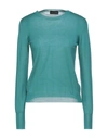 Roberto Collina Sweaters In Deep Jade